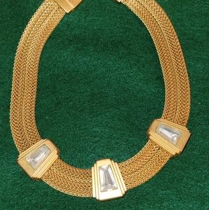 1980s Vintage Monet Statement Collar Necklace